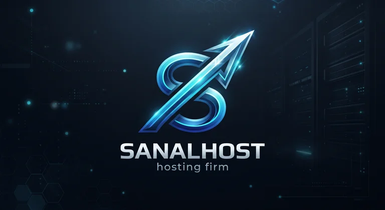 Sanalhost logo ve sunucu altyapısı görseli
